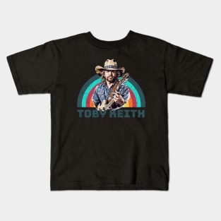 toby// singer vintage country music Kids T-Shirt